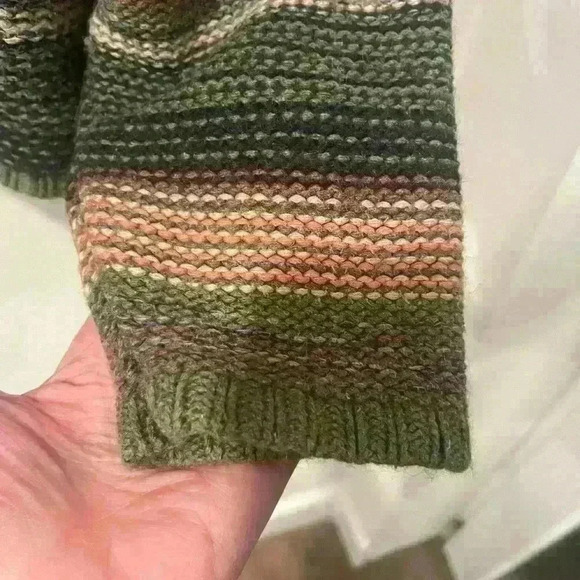 Norm Thompson Escape From The Ordinary VNeck Striped Sweater Womens XL - Picture 6 of 10